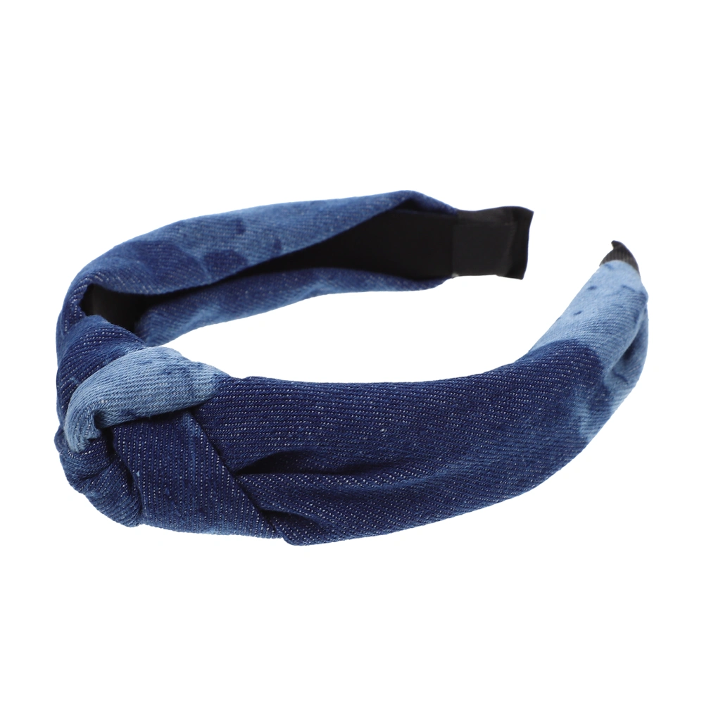 Denim Knotted Headband Women Headband Knot Denim Headband Women Hair Accessory