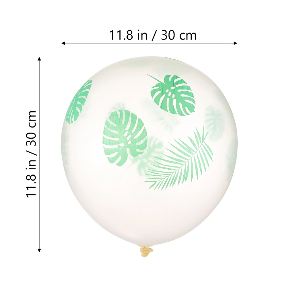 1 Set Monstera Leaf Balloon Decorative Balloon Jungle Party Balloons Party Layout Balloon