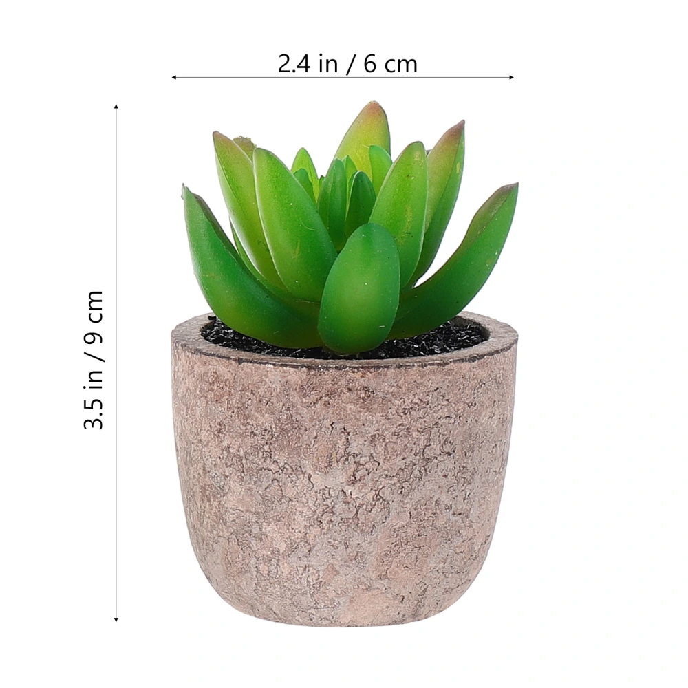 1 Set 3 Pcs Simulated Succulent Plants Artificial Succulents (Assorted Color)