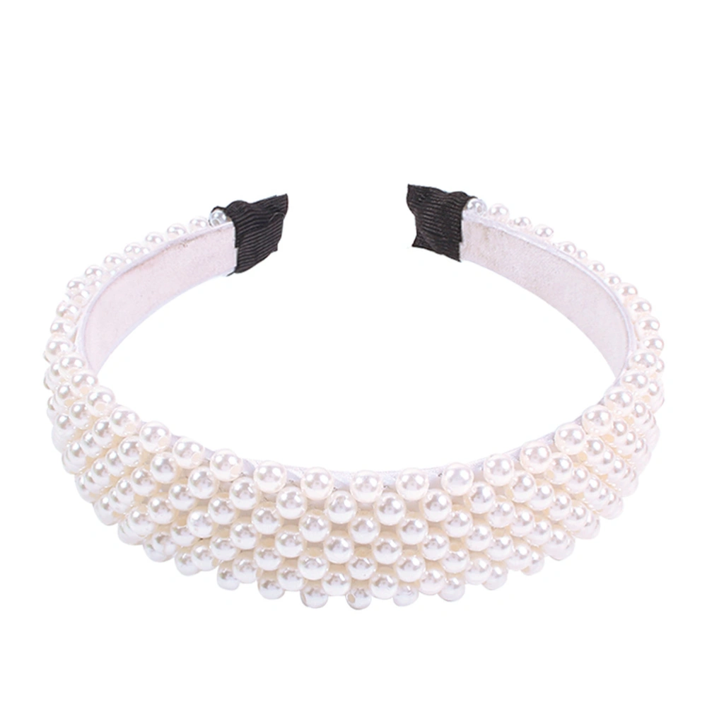 Pearl Headband Hair Decoration Pearl Hair Crown Headpiece Hair Jewelry for Women Girls