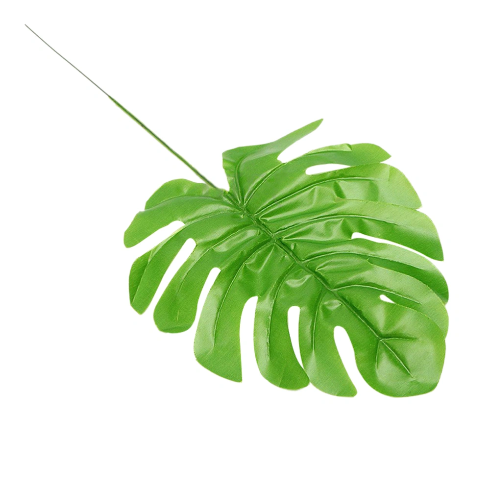 Artificial Monstera Leaves Plastic Fake Monstera Leaves Simulation Props for Home Office Party Wedding Decoration