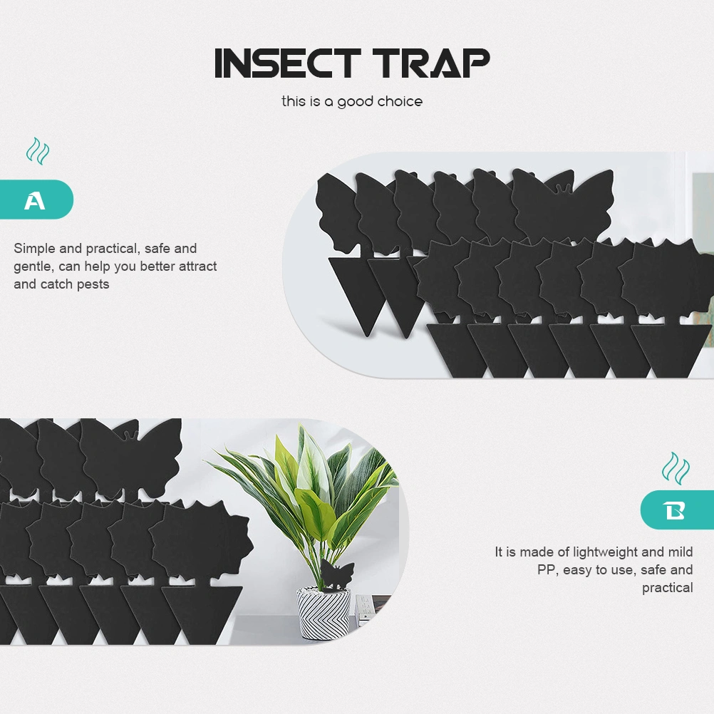 24Pcs Professional Sticky Board Sticky Trap Fruit Fly Fungus Gnat Killer Bugs Traps