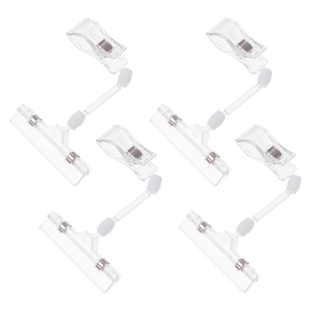 4Pcs Advertising Clips Commodity Price Clips Supermarket Price Brand Stand