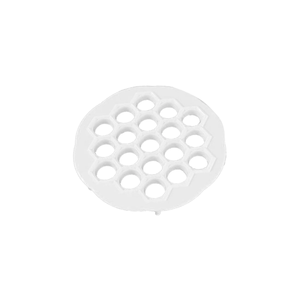 19 Holes Dumplings Maker Fast Dumplings Press Plastic Kitchen Accessories for Home (White)