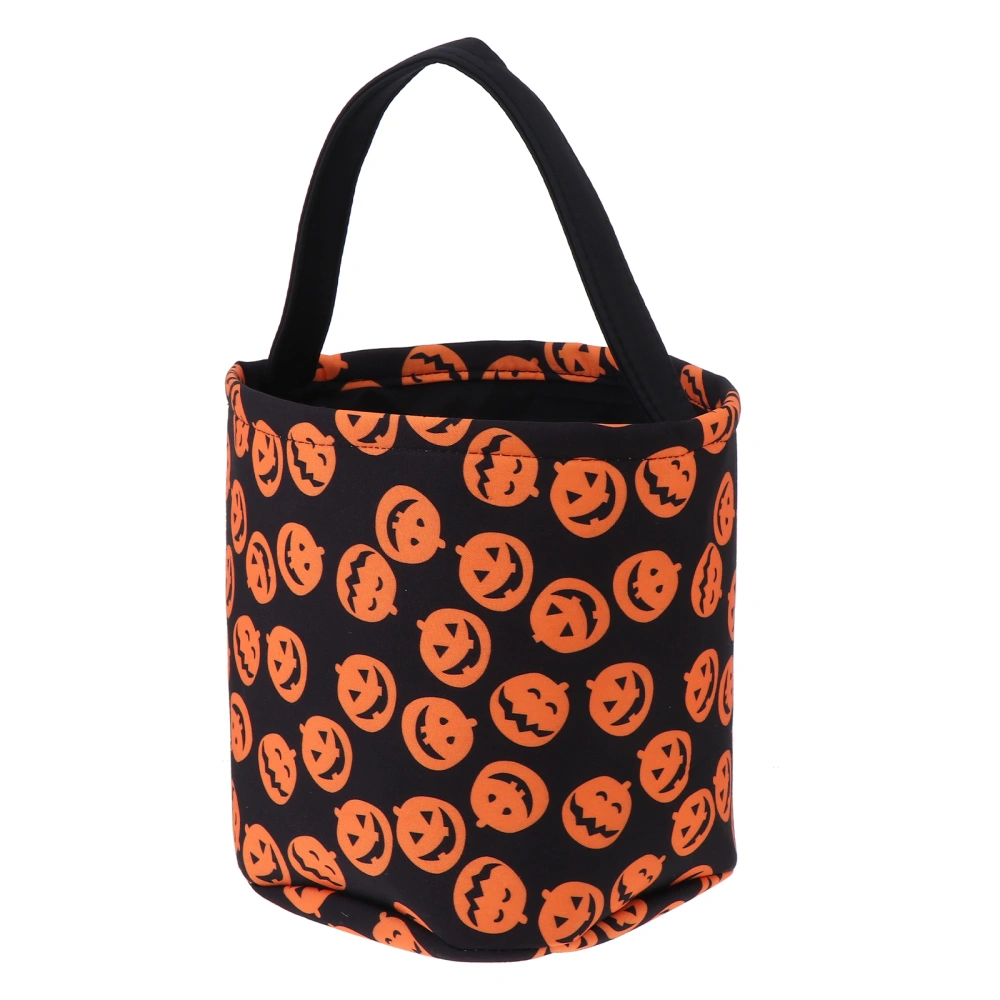 1Pc Halloween Candy Basket Portable Pumpkin Handbag Snacks Bag Party Supplies