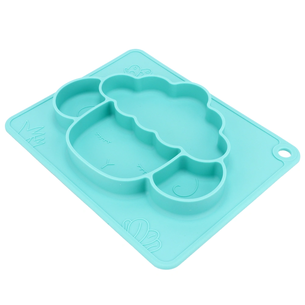 Children Silicone Plate Animal Shape Feeding Bowl Silica Gel Dishes with Suction