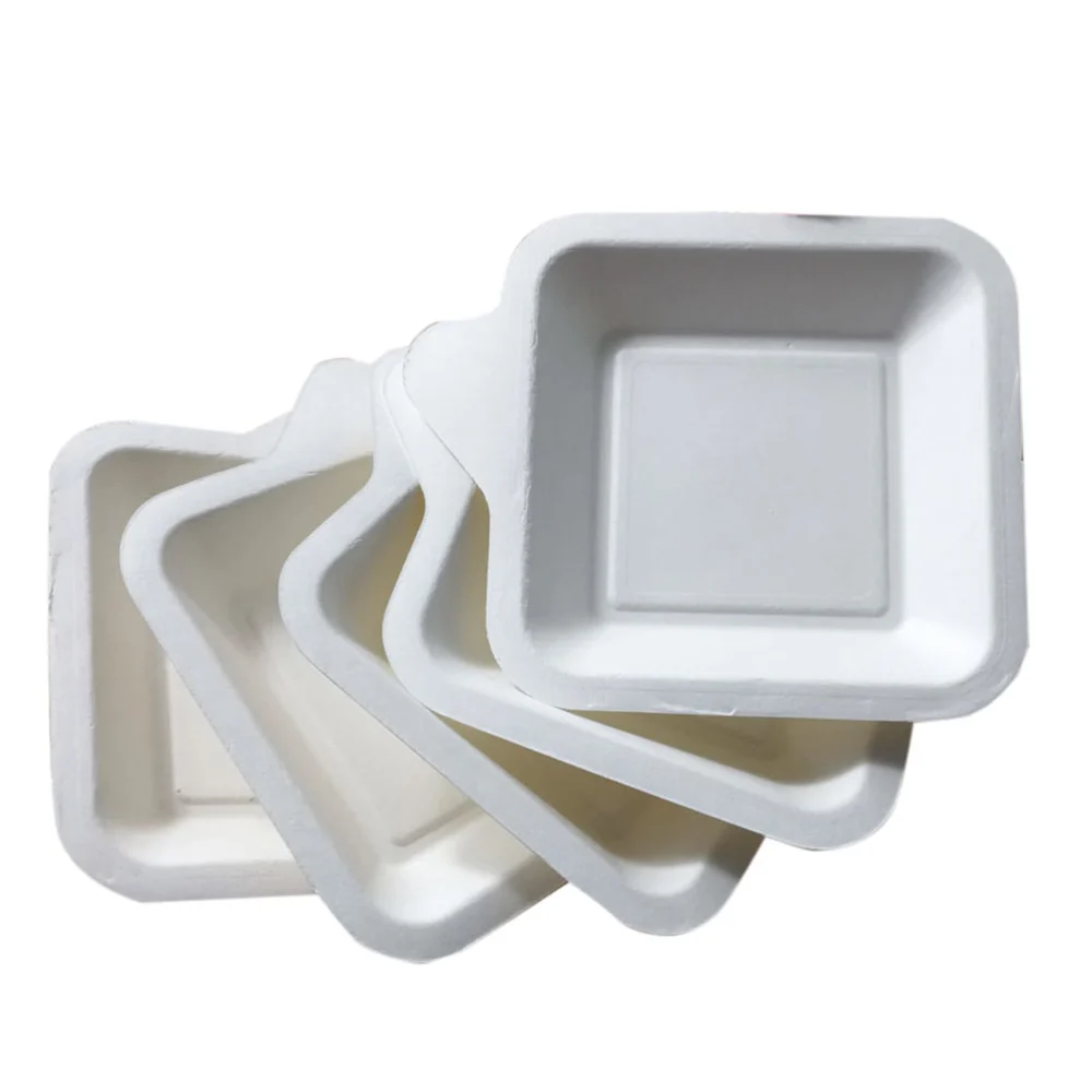 40 Pcs Disposable Paper Square Dinner Plates Cake Plates Birthday Party Supplies