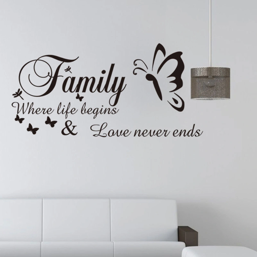 Vinyl Lettering Wall Decal Removable DIY Inspirational Quotes Wall Stickers Waterproof Wall Art Decor for Bedroom Living Room Home - 58x29cm