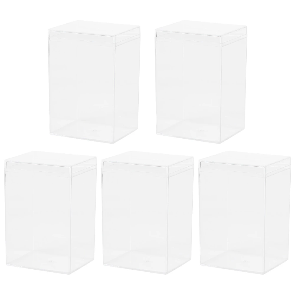 5pcs Transparent Model Display Box Practical Figurine Model Display Container