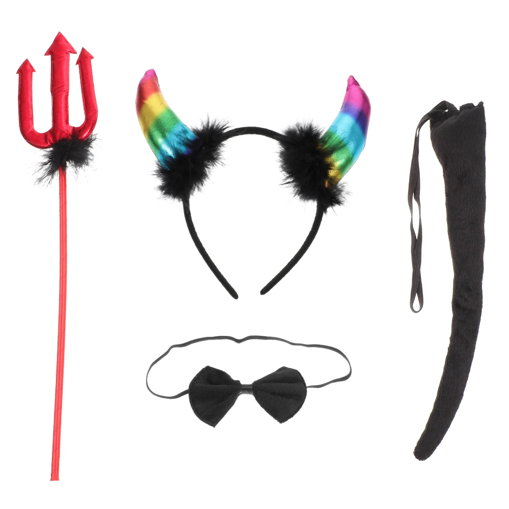 1Set of Chic Halloween Devil Accessory Set Cosplay Party Devil Costume Set