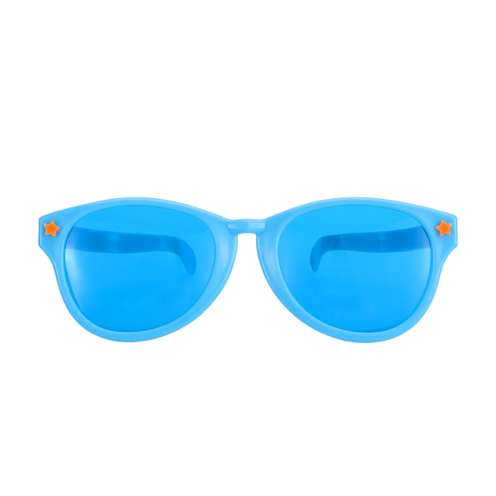 Fun Oversized Glasses Fashion Glasses for Party Club Performance (Blue)