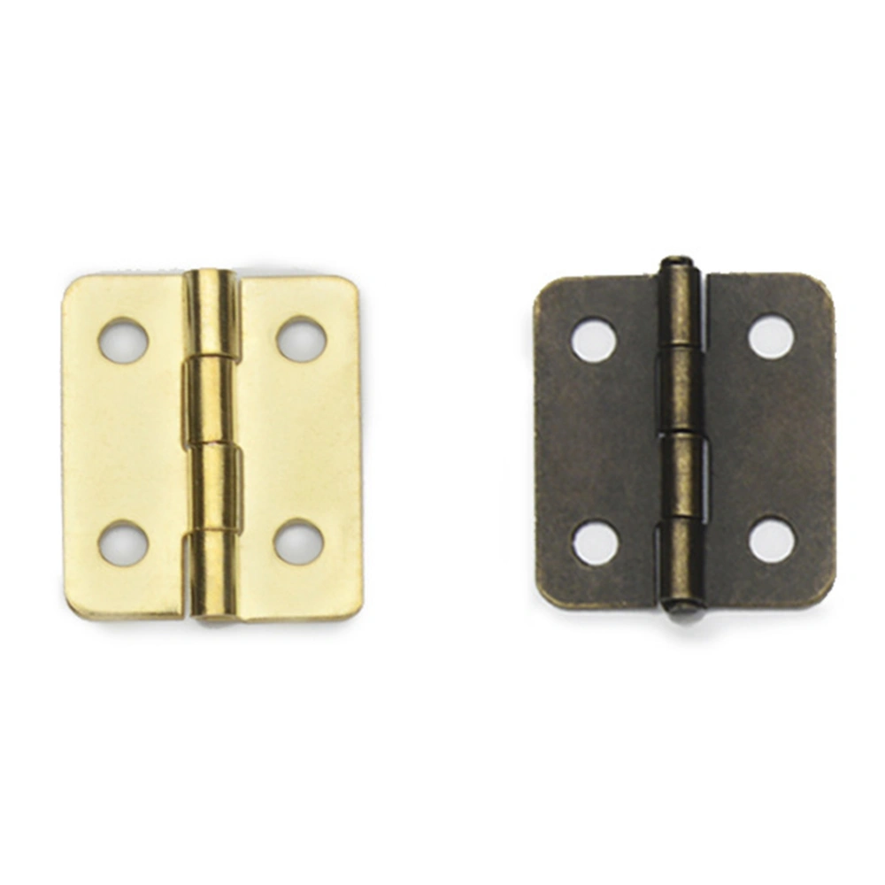 Heavy Duty Automatic Self Closing Spring Hinges Stainless Steel Hinge for Jewel Case (Bronze, 20pcs Hinge+80pcs Screws)