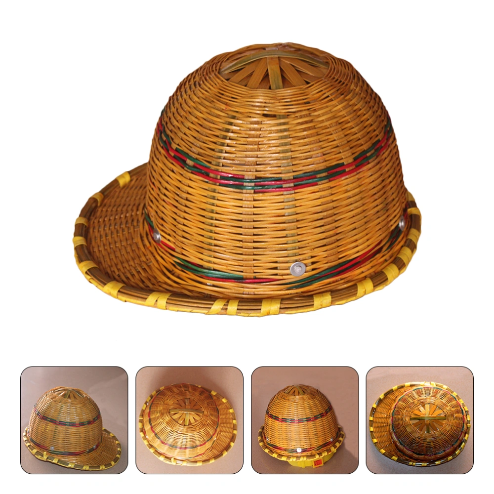 Bamboo Woven Safety Helmet Hard Hat Protective Caps Construction Site Protect Hat