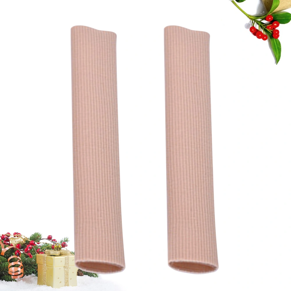 2pcs 15cm Toe Tubes Toe Separators Fabric Toe Sleeve Protectors for Corns Blisters Hammertoes - Size L