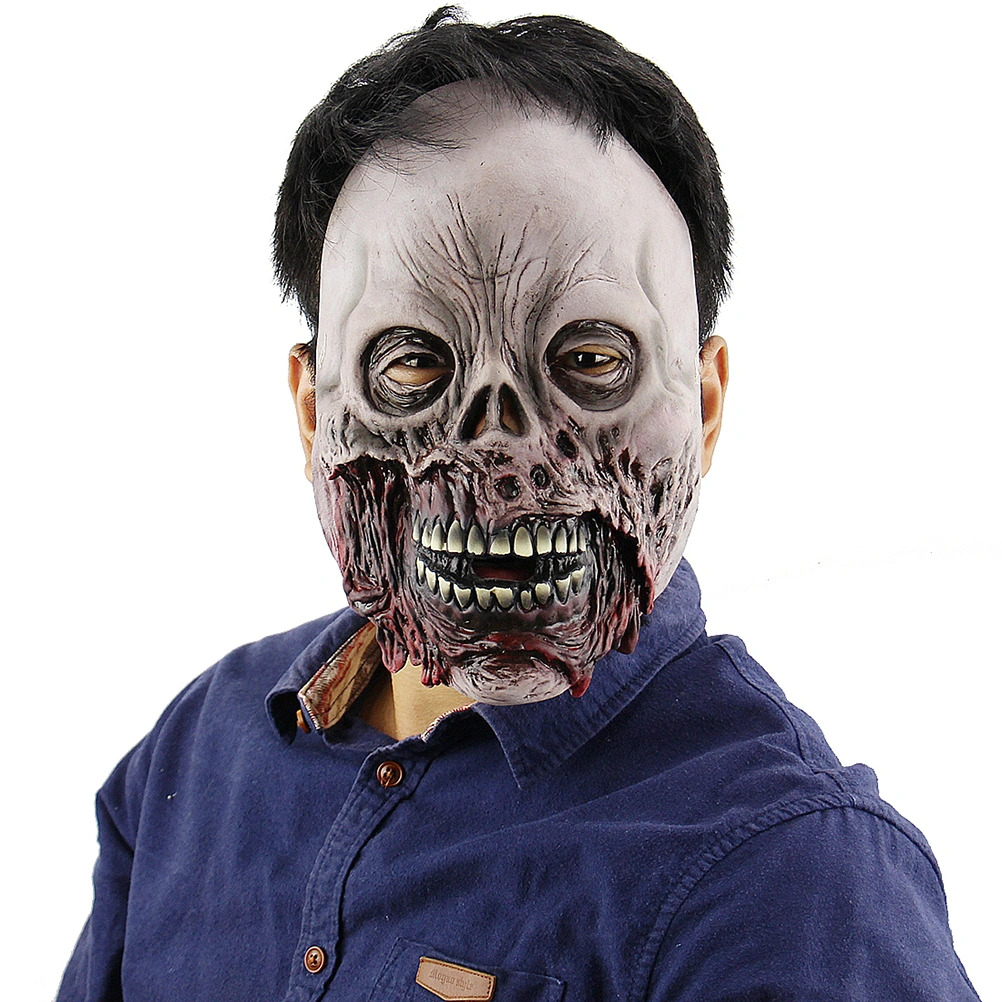Halloween Horror Adult Zombie Ghost Mask Scary Costume Party Props Costume Screaming Corpse Head Mask