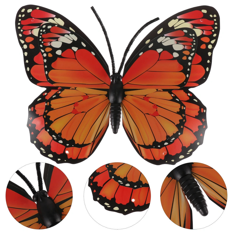 Big Size 40cm Double Layer Fake Butterflies Home Garden Ornament House Adornment