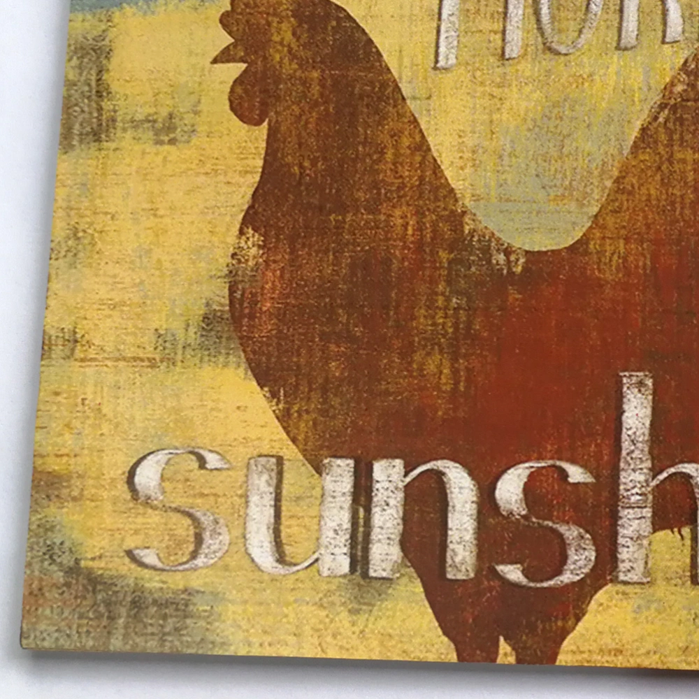 Wooden Retro Vintage Sign Country Home Decor Farmhouse Rustic Sign (GOOD MORNING SUNSHINE)