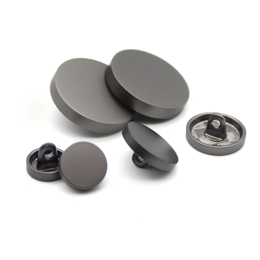 30pcs Metal Coat Buttons Coat Flat Buttons Coat Sewing Buttons Costume Decorative Buttons (Light Black 18mm)