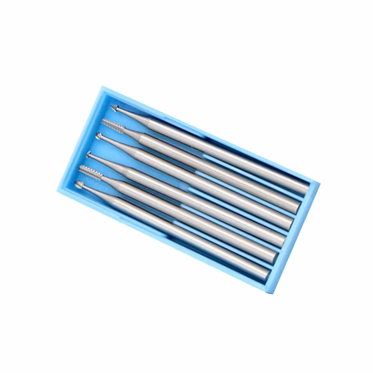 6pcs/set Rotary Engraving Bits 2.35mm Tungsten Carbide Milling Cutter for Carving Drilling Polishing