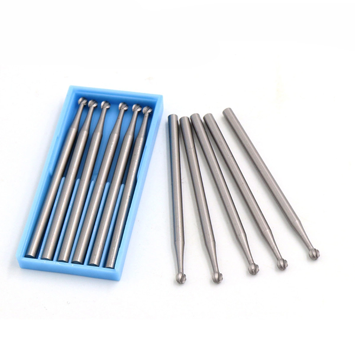6pcs/set Rotary Engraving Bits 2.35mm Tungsten Carbide Milling Cutter for Carving Drilling Polishing