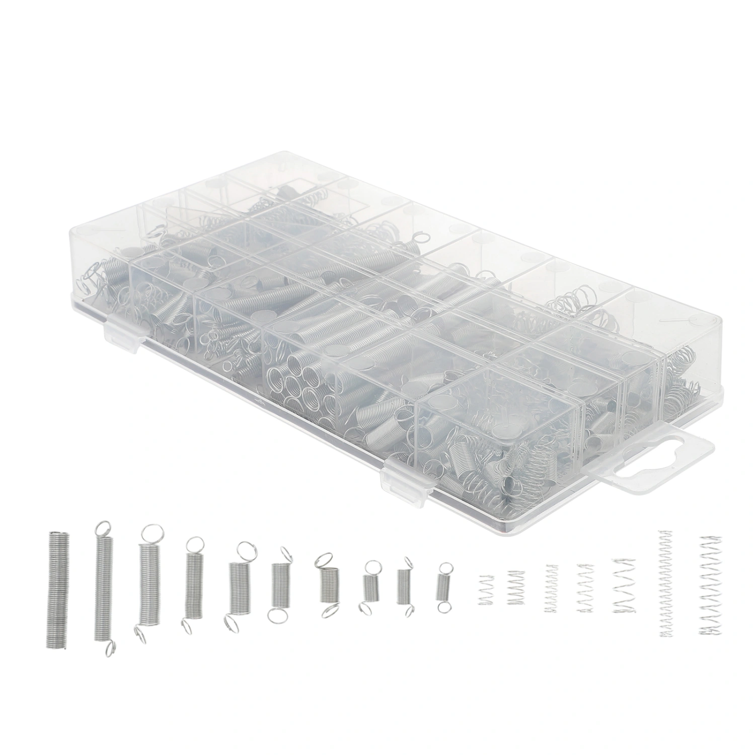 200PCS Spring assortment Spiral Spring Galvanized Spring Set Spring Rate Extension Spring