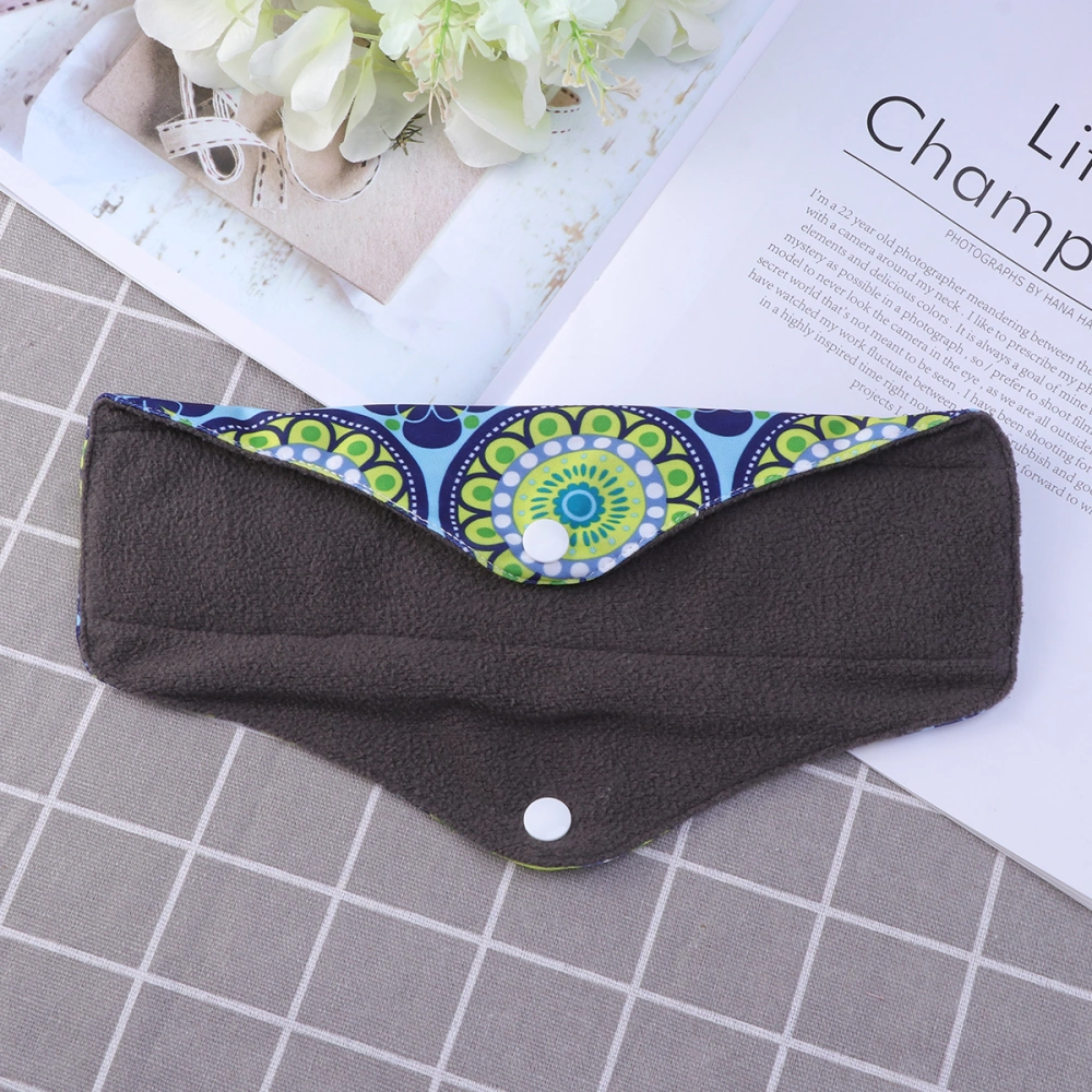 Washable Reusable Sanitary Towel Portable Foldable Breathable Bamboo Charcoal Cloth Menstrual Pads (M03)