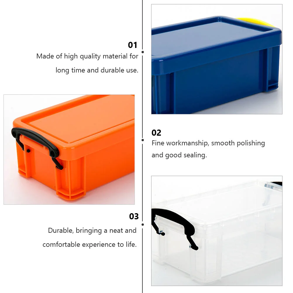 3pcs Household Storage Container Portable Sundries Storage Box Storage Basket
