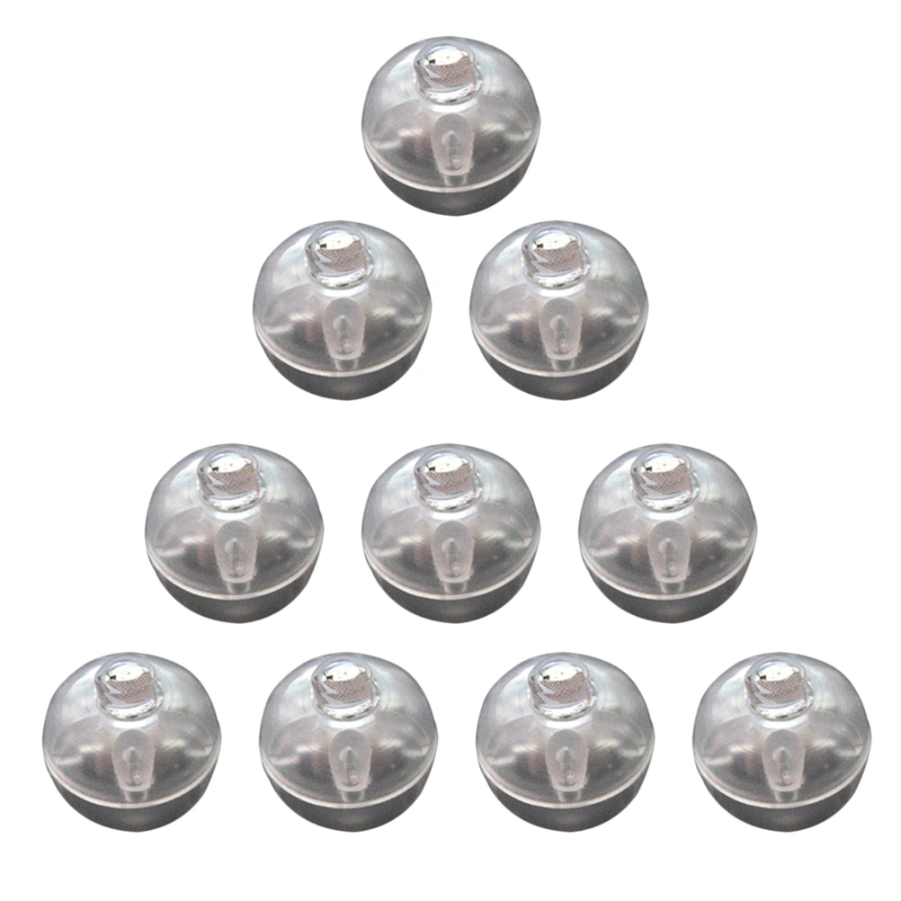 10 Pcs Round Ball Tumbler LED Balloon Lights Mini Luminous Lamps for Lantern Bar Christmas Wedding Party Decoration (Colorful)