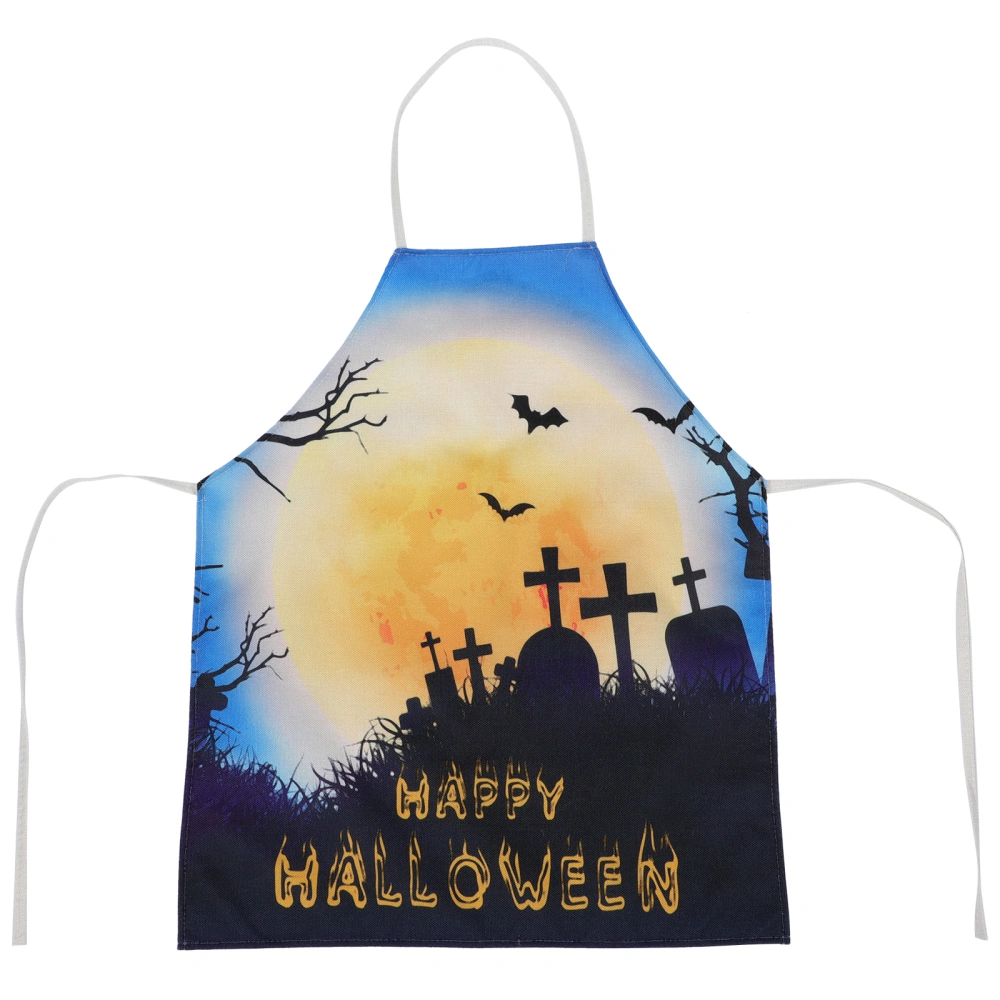 1Pc Halloween Style Printed Aprons Decorative Apron Halloween Party Supply