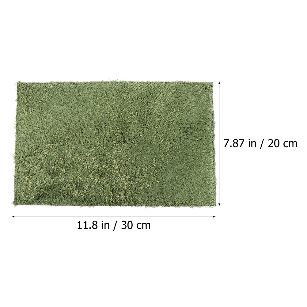 Reptile Moss Carpet Crawl Pets Fake Lawn Home Terrarium Cushion (Green)