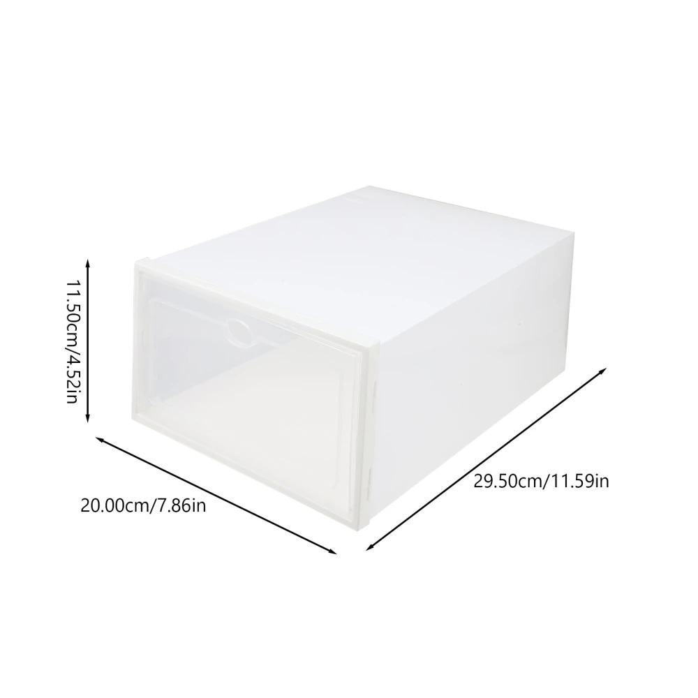 4pcs Home Use Thickened Shoes Boxes Waterproof Dustproof Shoe Holder Boxes