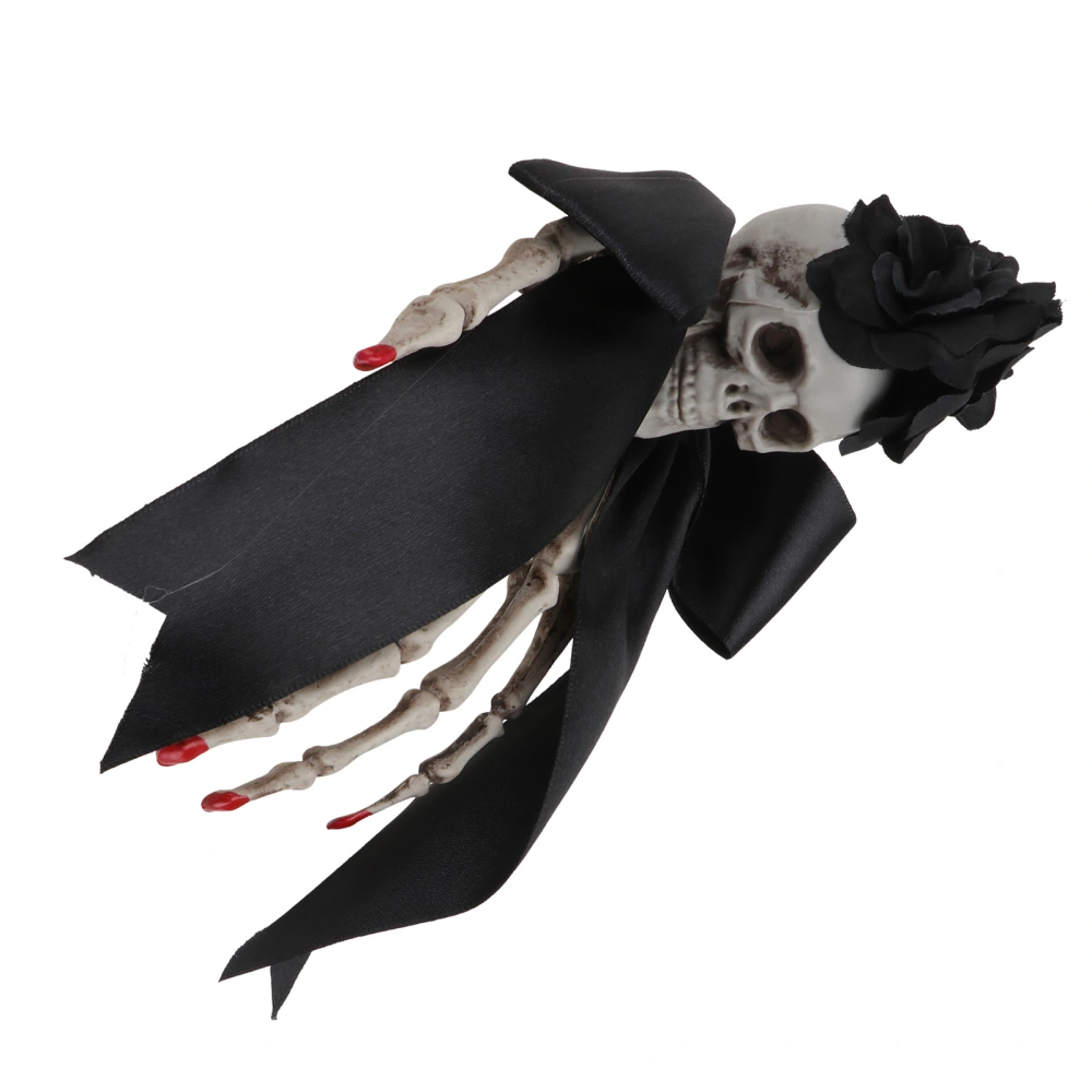 1pc Chic Halloween Hair Clip Skull Skeleton Hairpin Party Headwear for Decor