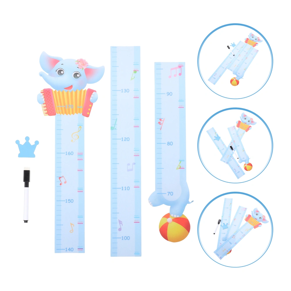 1 Set Kids Growth Height Chart Kids Height Measuring Sticker Decorative Wall Sticker