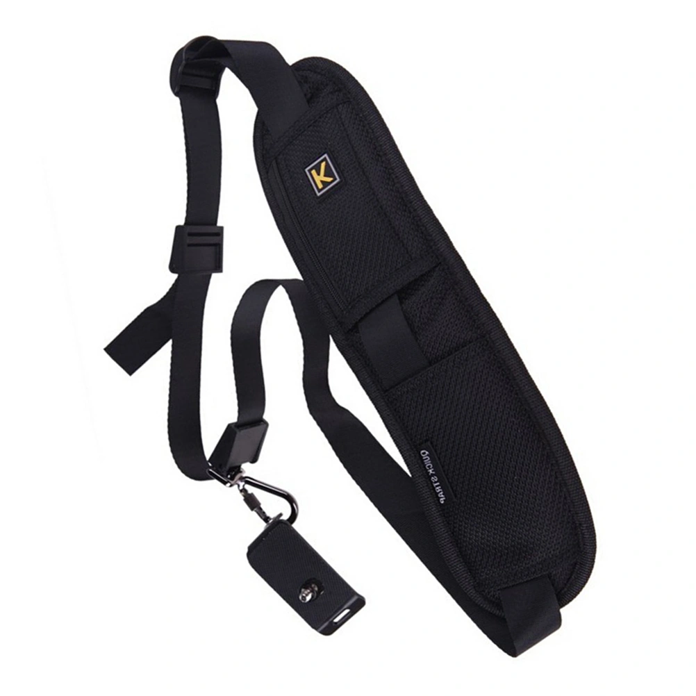 Quick Rapid Camera Single Shoulder Sling Strap for / Nikon / / Pentax DSLR Camera (Black)