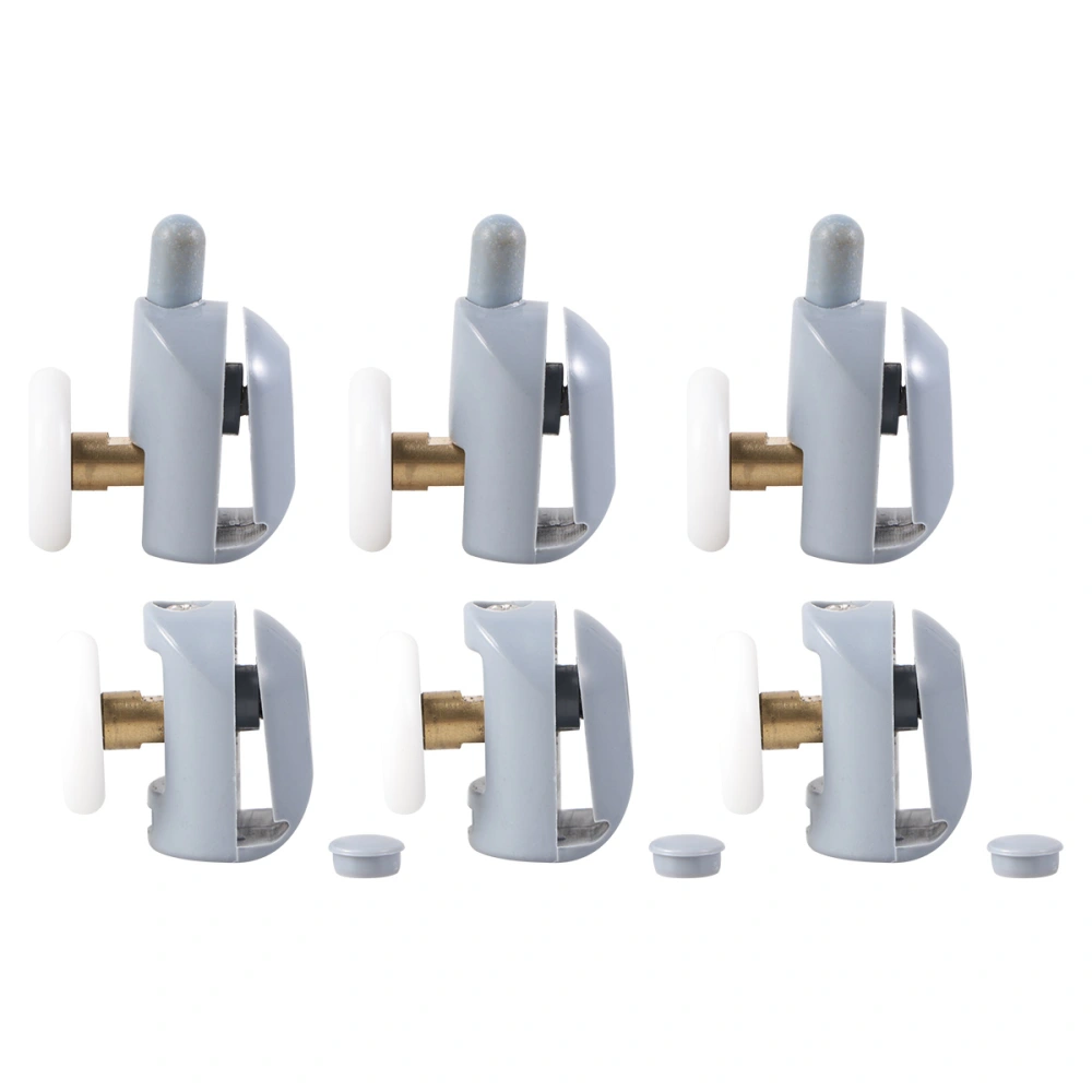 8pcs Nylon Single Shower Door Rollers Runners Wheels Pulleys Guides Home Bathroom DIY Replacement Parts