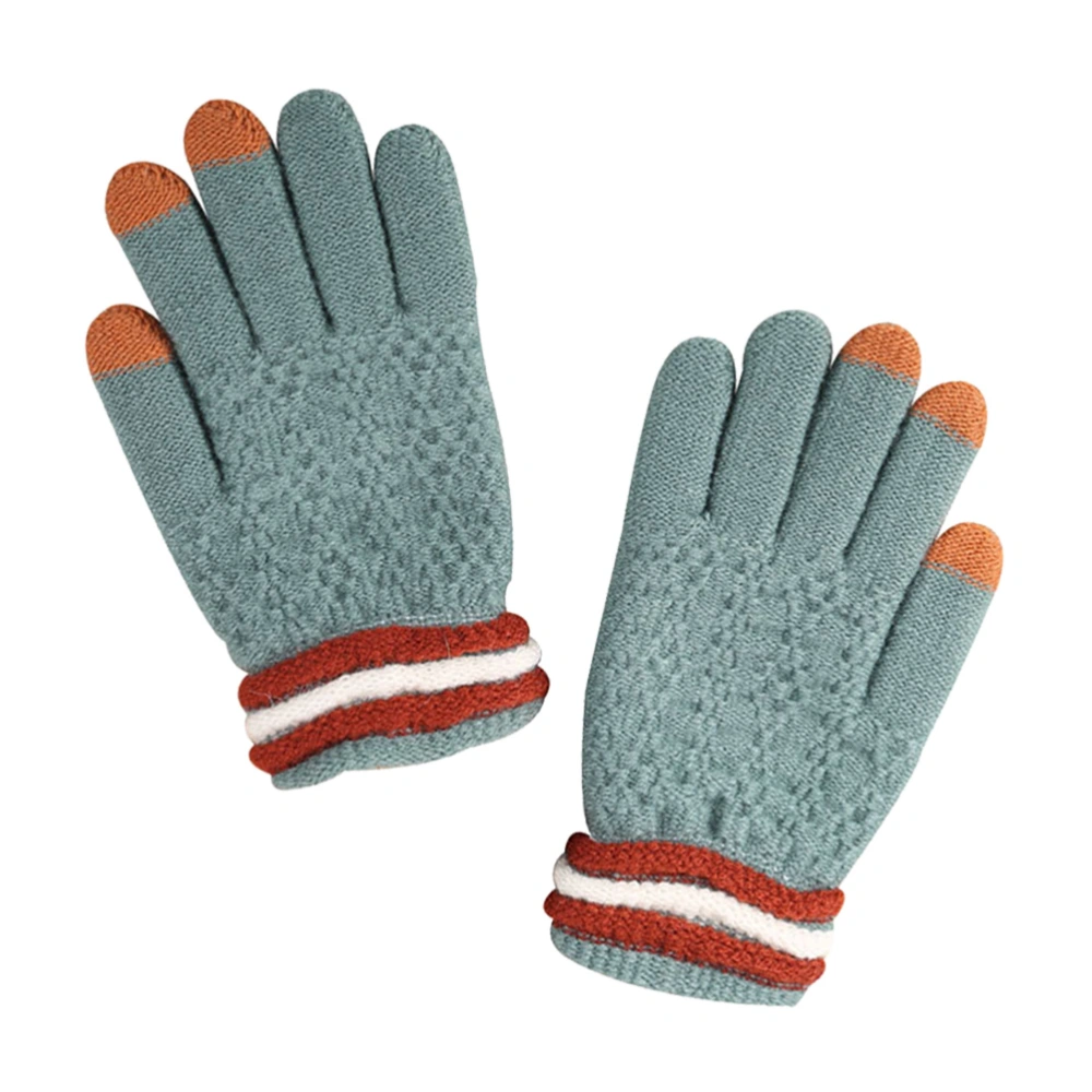 Touch Screen Gloves Women Men Warm Winter Stretch Knit Mittens Full Finger Guantes Female Crochet Mitt Luvas