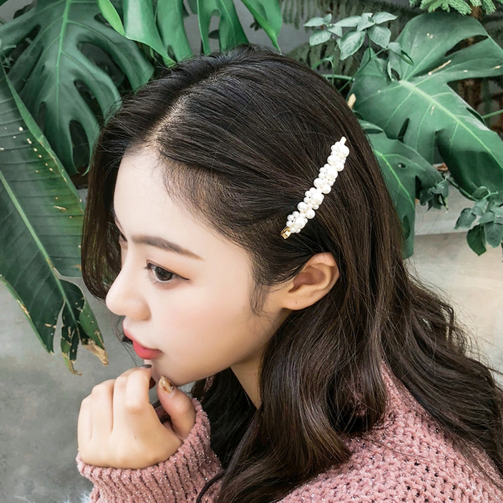 5pcs Creative Pearl Hairpin Elegant Hair Clip Fashion Hair Ornament for Women Girls Bride (Set 4)