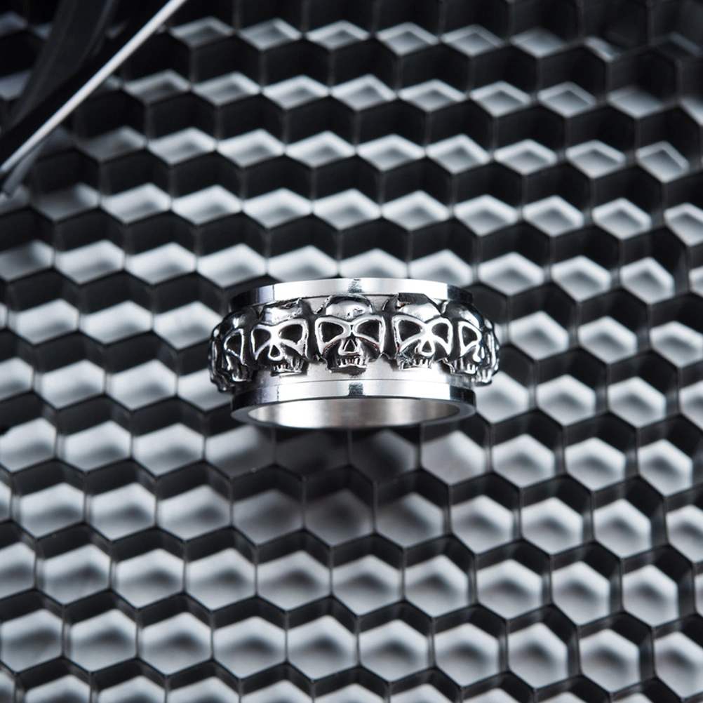 1Pc Skull Ring Retro Jewelry Accessories Ring for Halloween Festival
