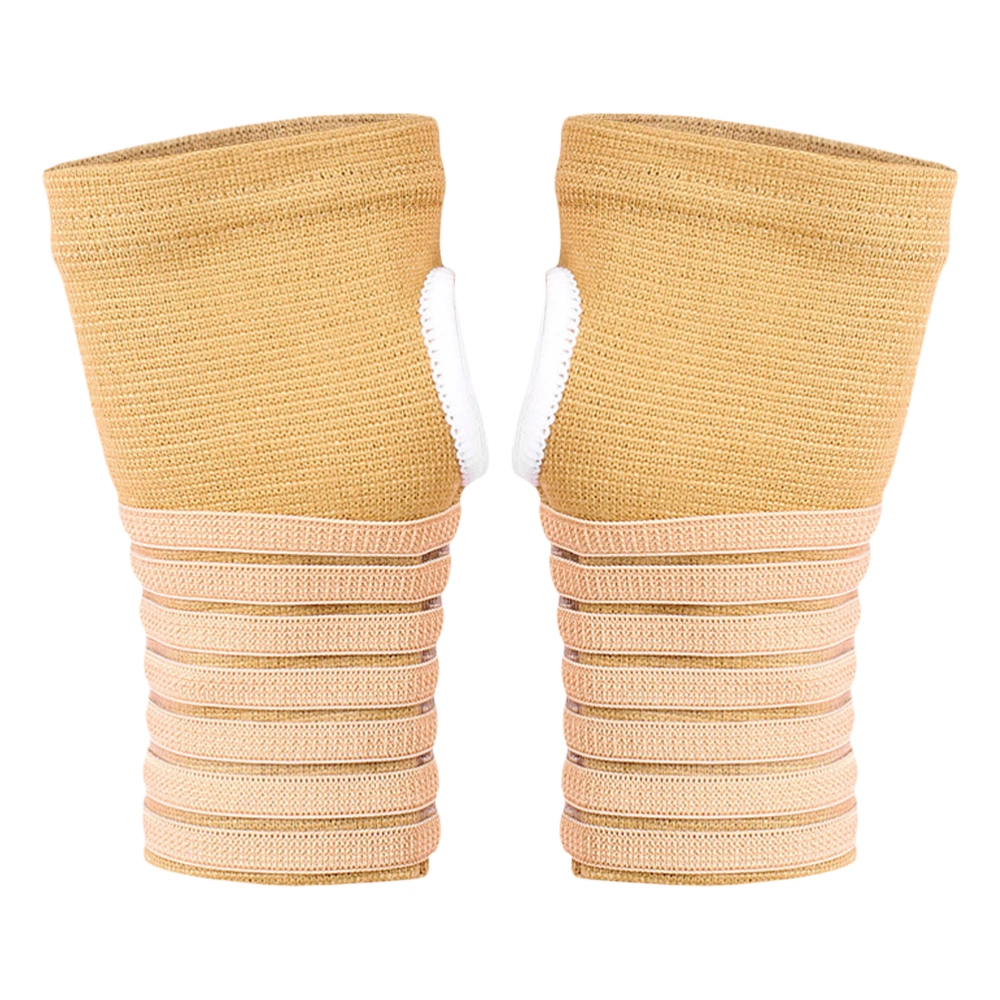 1 Pair Wrist Brace Adjustable Wrist Compression Sleeve Knitted Hand Support