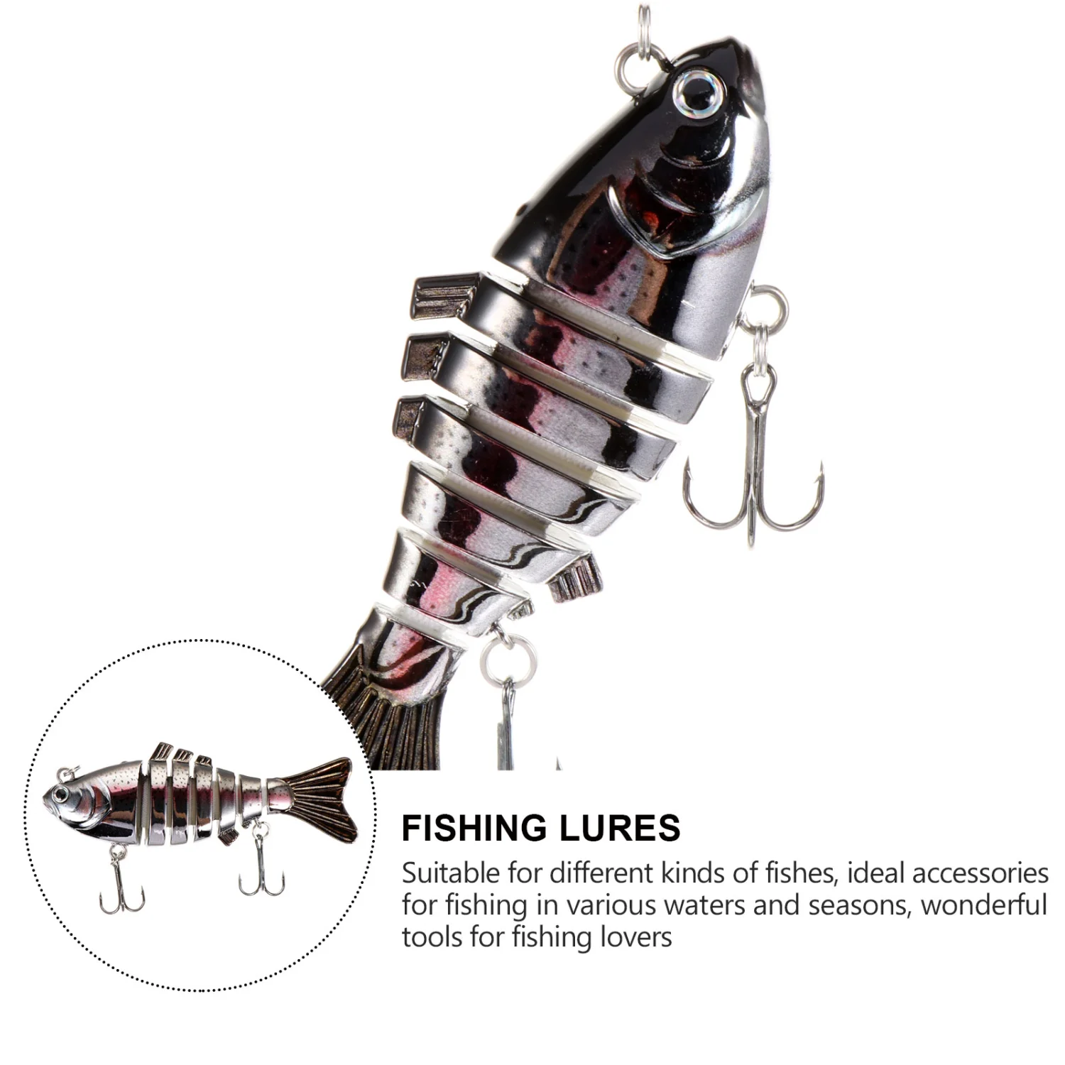 1Pc Simulation Fishing Bait Multi Jointed Fishing Lures Artificial Fishing Prop