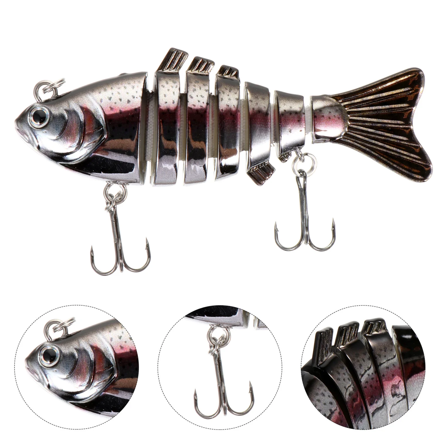 1Pc Simulation Fishing Bait Multi Jointed Fishing Lures Artificial Fishing Prop