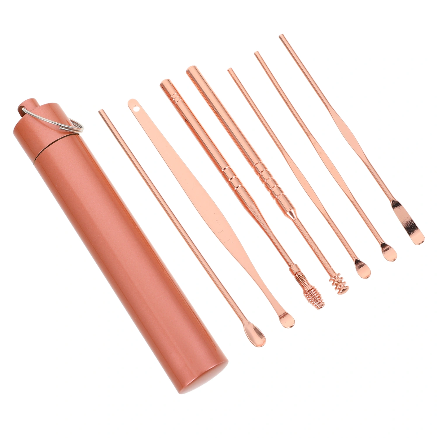 7Pcs Stainless Steel Earwax Removal Tools Ear Pick Tools Ear Cleaning Tools with Bag