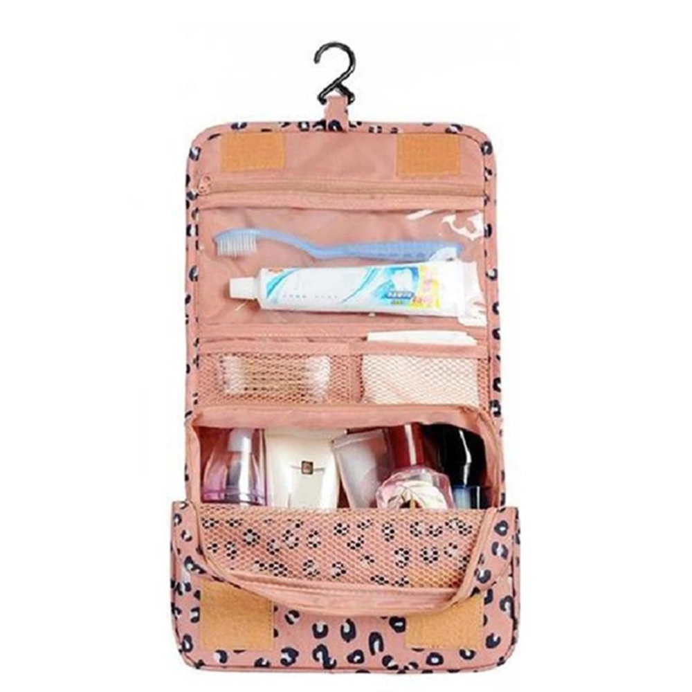 Hanging Travel Storage Bag Hanger Cosmetic Bag Make-up Bag Portable Travel Pouch Hand Pack (Navy Point)