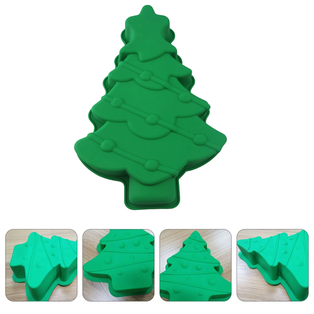 1pc Silicone Christmas Tree DIY Cake Mold Festival Baking Cups Accessory