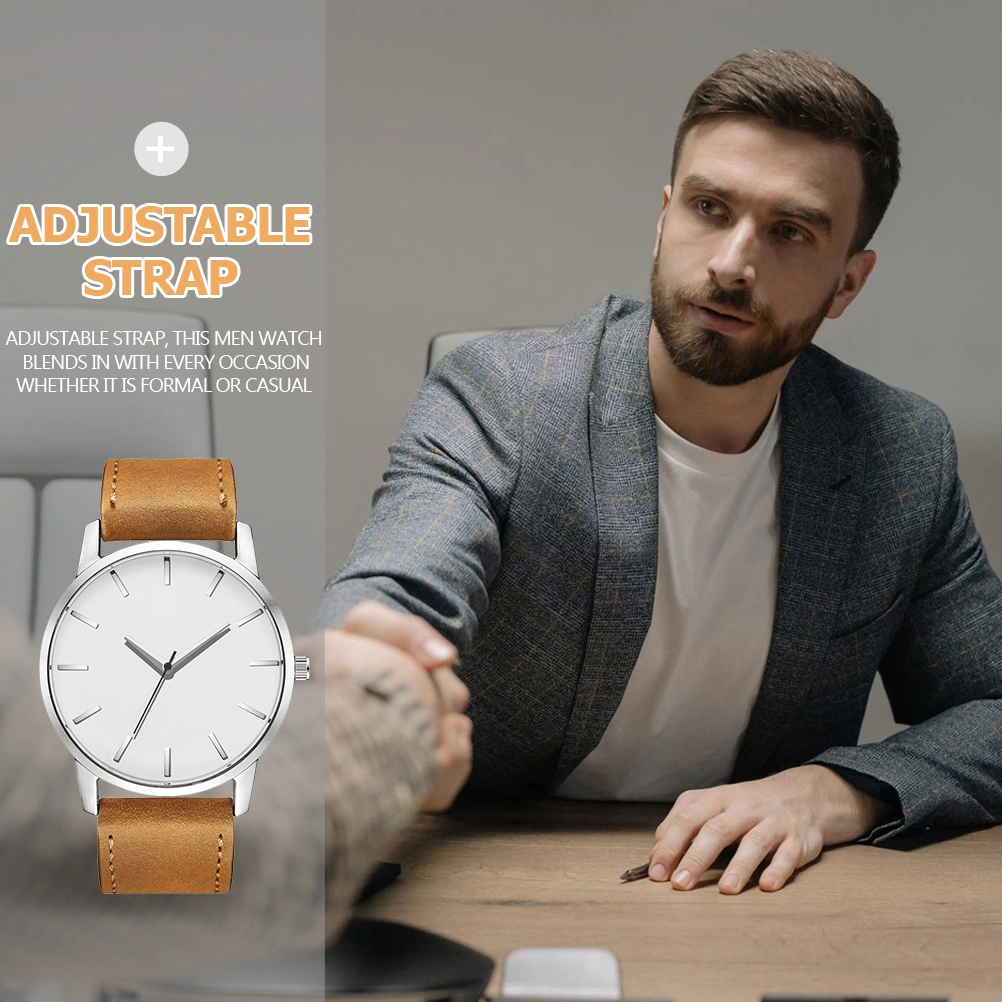 Men Wristwatch Businessmen Casual Watch Male Belt Watch Durable Watch for Men