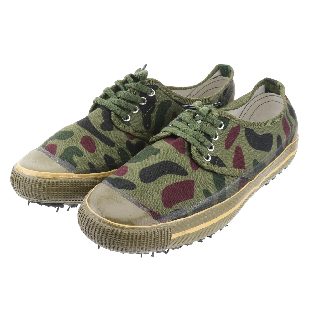 1 Pair Men Flat Training Shoes Cloth Rubber Sneakers Casual Shoes (Camouflage)