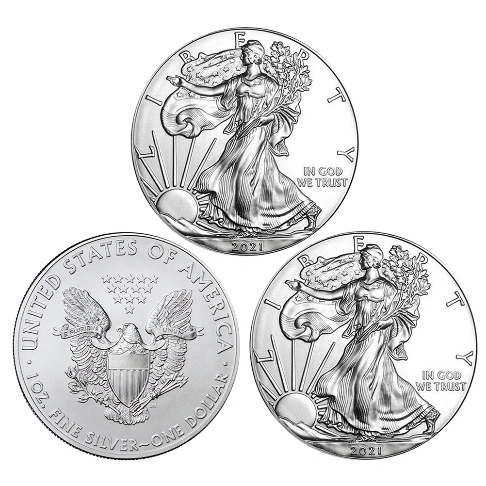 3Pcs Statue of Liberty Souvenir Coins Fashion Commemorative Coins Festival Gift