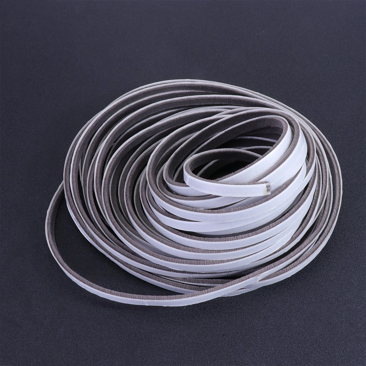 1 Roll 9x5mm Self-adhesive Doors Windows Sealing Strip Simple Practical Sound Insulation Waterproof Sealing Adhesive Tape for Bedroom Living Room Dining Room