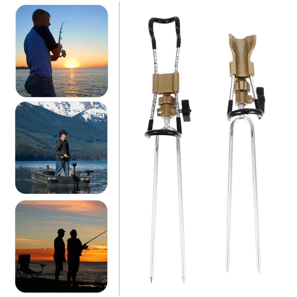 2pcs Fishing Rod Support 360° Rotatable Fishing Pole Bracket Fishing Supply