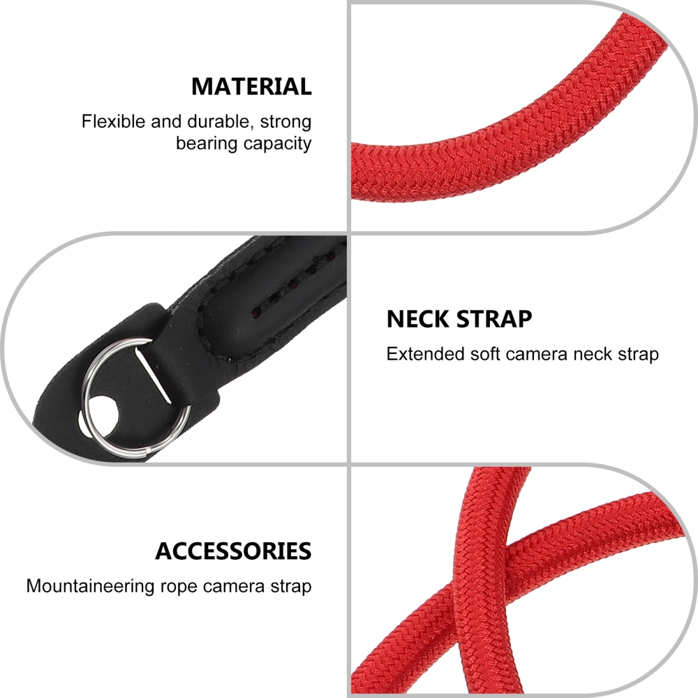 Camera Neck Strap SLR Shoulder Belt Climbing Rope Microfiber Shoulder Strap